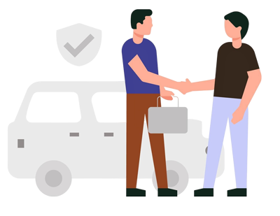 Illustration showing diminished value claim with car before and after accident damage and claim form, representing Diminished Value Claim Services USA